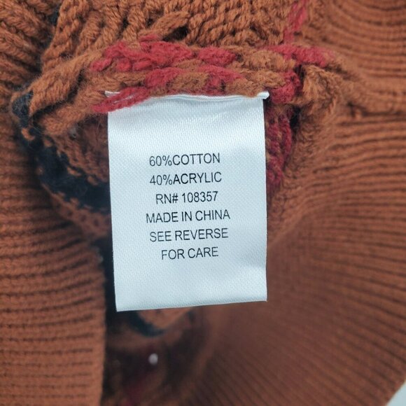 Everee Sawyer Chevron Pullover Sweater Top Women Size Small NWT V Neck Knit - Picture 8 of 14